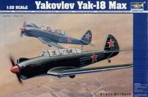 Сборная модель 1/32 Самолет Яковлев Як-18 Макс Трумпетер 02213