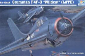 Сборная модель 1/32 Самолет Grumman F4F-3 "Wildcat" (поздний) Трумпетер 02225
