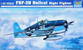 Збірна модель 1/32 Літак F6F-3N "Hellcat" Trumpeter 02258