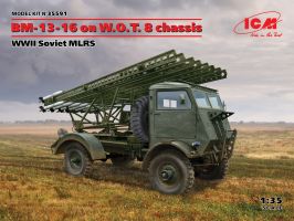 БМ-13-16 на шасси Британского грузовика W.O.T. 8, Вторая мировая война