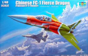 Збірна модель 1/48 Китайський винищувач FC-1 "Лютий дракон" (Пакистан JF-17 "Грім") Trumpeter 02815