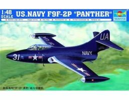Сборная модель 1/48 Истребитель ВМС США F9F-2P "Пантера" Трумпетер 02833