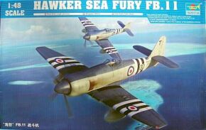 Сборная модель 1/48 Самолет FB.MK.11 Fighter «Морская ярость» Трумпетер 02844