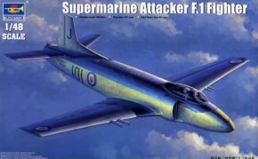 Сборная модель 1/48 Реактивный истребитель Supermarine Attacker F.1 Fighter Трумпетер 02866