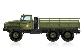 обзорное фото Russian URAL-4320 Truck Автомобили 1/72