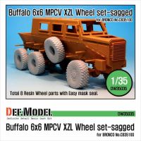 обзорное фото Buffalo 6x6 MPCV Mich. XZL Sagged Wheel set  Смоляные колёса