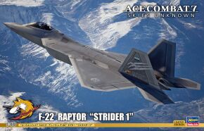 Збірна модель винищувач Ace Combat 7 Skies Unknown F-22 Raptor 'Strider 1'