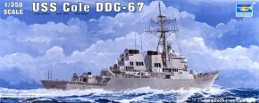 Сборная модель 1/350 Военный корабль США Cole DDG-67 Трумпетер 04524
