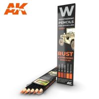 обзорное фото Watercolor pencil set Rust and Streaking / Набір олівців: іржа та смуги Weathering
