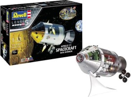 Scale model 1/32 Apollo 11 Spacecraft with Interior 50th Anniversary Moon Landing Revell 03703