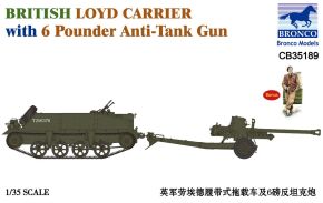 Збірна модель британського Loyd Carrier із 6-фунтовою протитанковою гарматою