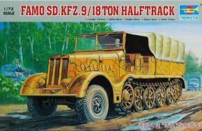 Сборная моедль 1/72 немецкий тягач Famo Sd.Kfz.9/18 тонн (полугусеничный) Трумпетер 07203