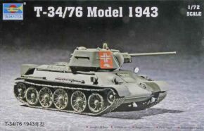 Збірна модель 1/72 радянський танк Т-34/76 мод.1943 Trumpeter 07208