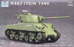Сборная модель 1/72 американский танк M4A3 76(W) Трумпетер 07226