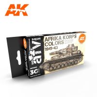 обзорное фото AFRIKA KORPS 3G / Набір фарб для фарбування автомобілів Німецького Африканського Корпусу Набори фарб