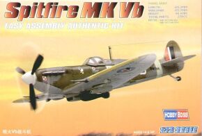 Buildable model of British fighter aircraft Spitfire MK Vb