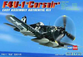 Buildable model of the British F4U-1 "Corsair" fighter
