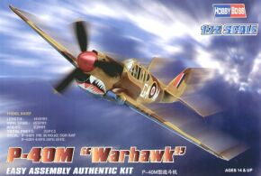 Buildable model of the American fighter P-40M "Warhawk"