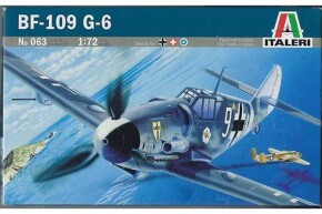 Збірна модель 1/72 Літак Messerschmitt Bf-109 Italeri 0063