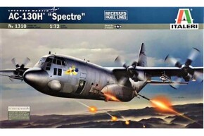 Збірна модель 1/72 Літак Lockheed AC 130H Spectre Italeri 1310
