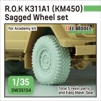 R.O.K K311A1 (KM450) - Sagged Wheel Set (For Academy)