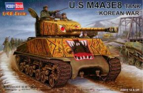 обзорное фото Американський танк M4A3E8 Бронетехніка 1/48