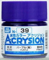 Акриловая краска на водной основе Acrysion Purple / Фиолетовый Mr.Hobby N39