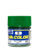 Green gloss, Mr. Color solvent-based paint 10 ml / Зелёный глянцевый