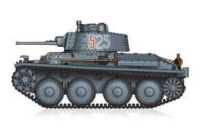 Збірна модель German Pz.Kpfw. 38(t) Ausf.E/F