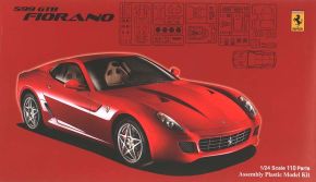 обзорное фото Спортивный заднеприводный двухместный суперкар Ferrari 599 Автомобили 1/24