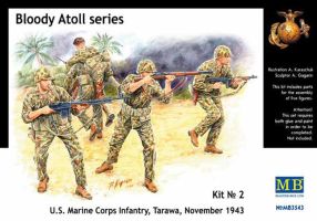 обзорное фото "Bloody Atoll series. Kit No 2", US Marine Corps Infantry, Tarawa, November 1943. Фігури 1/35