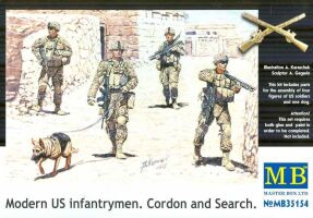 "Modern US infantrymen. Cordon and Search"