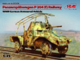 Немецкий железнодорожный бронеавтомобиль Panzerspahwagen P 204 (f)