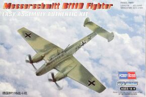 Buildable model of the German Messerschmitt Bf110 Fighter