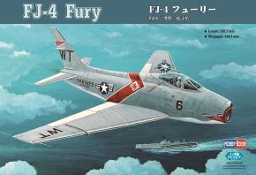 Buildable model of the American fighter-bomber FJ-4 "Fury"