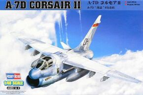 Buildable model of the American attack aircraft A-7D Corsair II