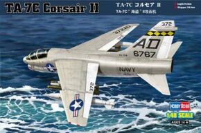 Buildable model of the American attack aircraft TA-7C Corsair II