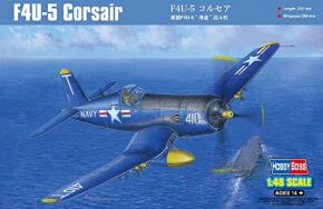 Buildable model of the American F4U-5 Corsair fighter