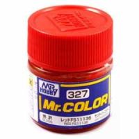 обзорное фото Red FS11136 gloss, Mr. Color solvent-based paint 10 ml / Червоний глянсовий Нітрофарби
