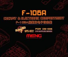  F-106A 1/72 cockpit &electronic compartment (resin)  Meng SPS-022