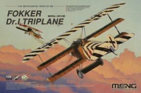 Збірна модель1/24 Винищувач Fokker Dr.I Triplane Meng QS-003