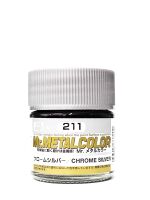 обзорное фото Chrome Silver / Нітрофарба-металік кольору сріблястого хрому Металіки та металайзери