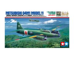 Сборная модель 1/48 Самолет  G4M1 YAMAMOTO W/17 FIGURES Тамия 61110