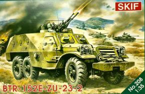 Збірна модель 1/35 БТР-152-ЗУ-23-2 SKIF MK208