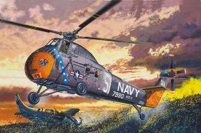 обзорное фото Американський військовий гелікоптер H-34 US NAVY RESCUE - Re-Edition Гелікоптери 1/48