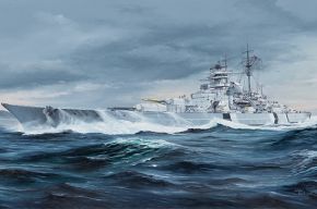 обзорное фото German Bismarck Battleship Флот 1/350