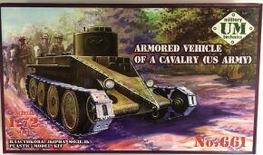 обзорное фото Armored vehicle of a cavalry Combat cars T1 (US Army) Бронетехника 1/72