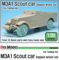 US M3A1 Scout car Sagged Wheel set ( for Tamiya 1/35)