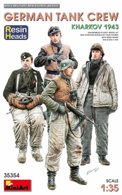 Збірна модель 1/35 Фігури Німецький танковий екіпаж. Харків 1943. (смоляні голови) MiniArt 35354 детальное изображение Фигуры 1/35 Фигуры