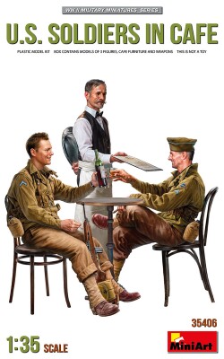 Збірна модель 1/35 Фігури Американські солдати у кафе MiniArt 35406 детальное изображение Фигуры 1/35 Фигуры